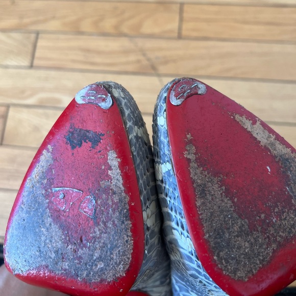 Christian Louboutin ARIELLE A TALON PYTHON Boots - Picture 6 of 7